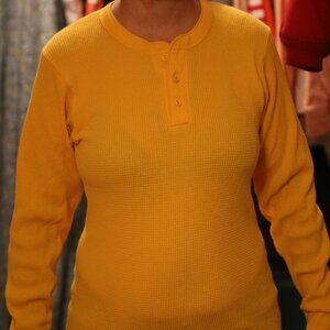 doctor wright yellow thermal shirt large